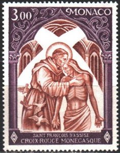 Monaco. 1972. 1040. Saint Francis, medicine. MNH.