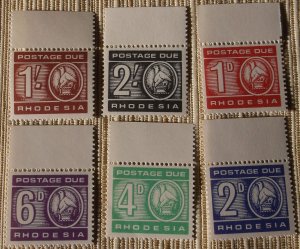 Rhodesia J9-14 MNH Full Set  Cat $10.50