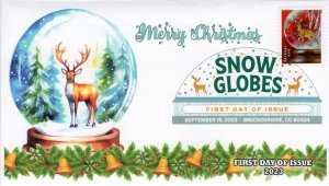 23-224, 2023, Snow Globes, First Day Cover, Digital Color Postmark, Breckenridge