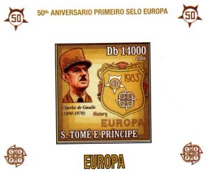 St.Thomas & Prince Europa 50th.General De Gaulle SS Imp.2749