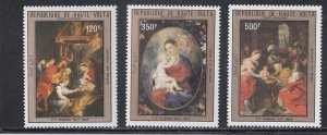 Burkina Faso # C283-285, Christmas - Paintings by Rubens, Mint NH, 1/2 Cat.