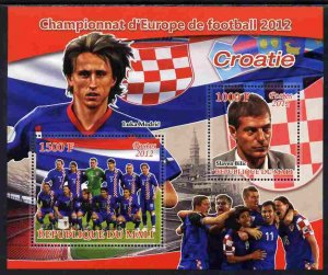 MALI - 2012 - European Football, Croatia - Perf 2v Sheet - MNH - Private Issue