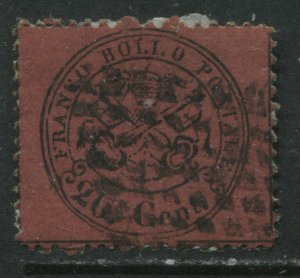 Italy Roman States 1868 20 centesimi used 