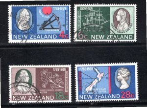 New Zealand #431-434 Used,  VF  CV $7.40  ...   4330341