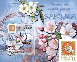 Togo - Japanese Trees -  Stamp S/S 20H-235