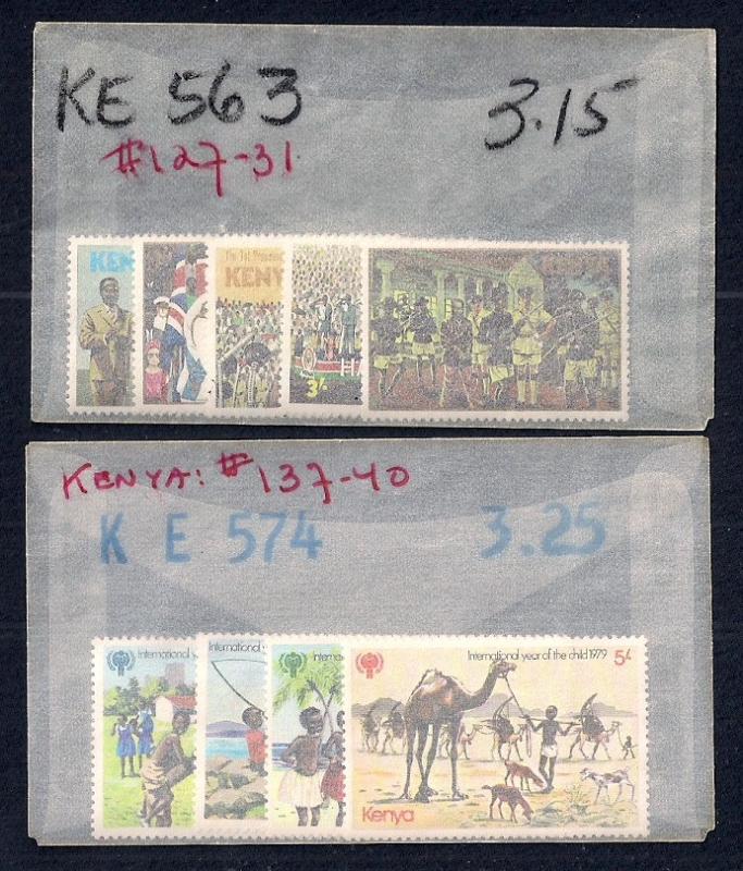 KENYA (21) All Diff Complete Sets ALL Mint Never Hinged