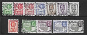 SOMALILAND PROTECTORATE SCOTT #96-107 1942 GEORGE VI PICTORIALS-MINT LIGHT HINGE