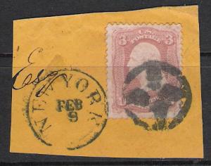 US #65 Washington Fancy Cancel Used