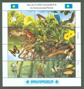 Palau #221 Mint (NH) Souvenir Sheet (Fauna) (Flora)
