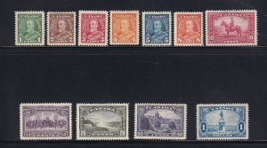 Canada Scott # 217 - 227 Set mint VF OG lightly hinged cv $ 133 ! see pic !