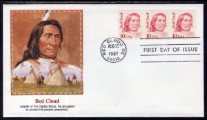 US 2175 Red Cloud Fleetwood U/A FDC