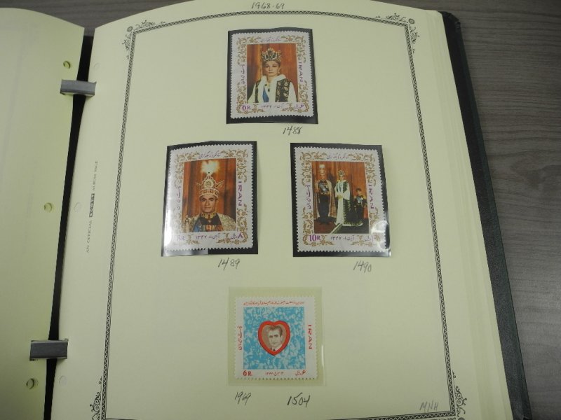 PERSIA,  IRAN,  Lovely Stamp Collection mounted in a Scott album w/case