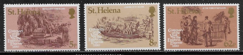 St Helena Scott #'s 335 - 337a MNH