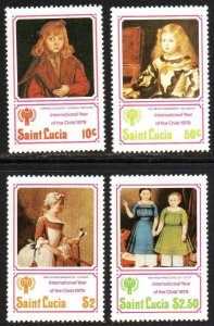 St. Lucia Sc #473-476 Mint Hinged