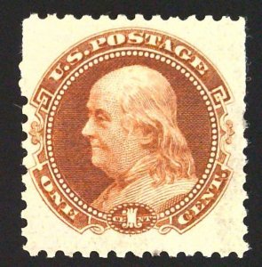 Scott #112-E4c - 1c Orange Brown - Franklin - HR OG - Essay