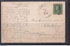 USA 1909 Colored Post Card 1 stamp Used 16074