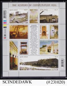 SOUTH AFRICA - 2010 THE HISTORY OF CONSTITUTION HILL - MIN/SHT - MINT NH