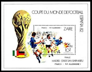 1982 Zaire 771/B43 1982 FIFA World Cup in Spain 7,50 €