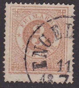 Sweden # 17, Numeral in Circle, Used, Perf 14, 1/3 Cat.