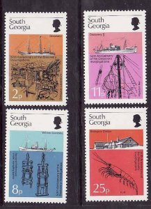 South Georgia-Sc#44-7- id9-unused NH set-Ships-Discovery-1976-