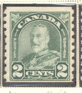 Canada Sc 180 1930 2c green G V arch issue coil stamp mint