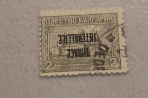 THRACE N8 INVERTED OVERPRINT USED