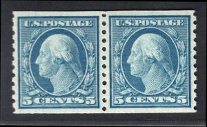 SCOTT #496 COIL PAIR-MINT - Superb-98 - OGnh -w/PSE Cert.-SMQ $275