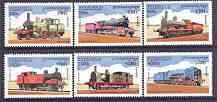 Cambodia 1997 Locomotives complete perf set of 6 values u...