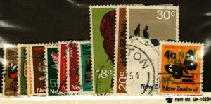 New Zealand #438-442,444-6,448,451-2,455,480 used CV$3.00