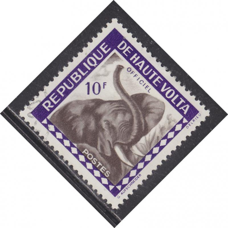 Burkina Faso O3 Elephant 1963