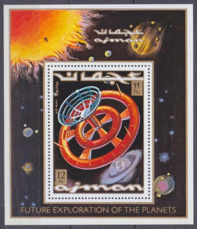 1971 Ajman 970/B294 Future planetary exploration 8,00 €