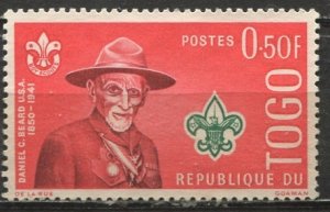 Togo; 1961: Sc. # 401; MLH Single Stamp