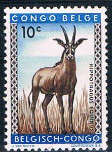 Belgian Congo 306 MLH Roan Antelope 1959 (B0410)+