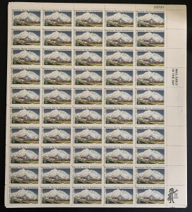 Scott 1454 Mount McKinley Sheet of 50 US Stamps MNH 1972