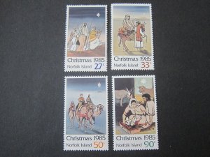 Norfolk Island 1985 Sc 373-76 Christmas Religion set MNH