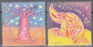 ZAYIX South Africa 1268-1269 MNH Christmas Tree & Angel