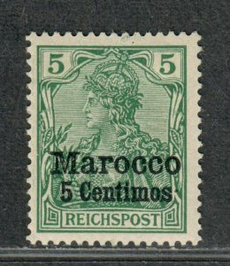 German Offices In Morocco Sc#8d  MH VF, Signed, Cv. $70