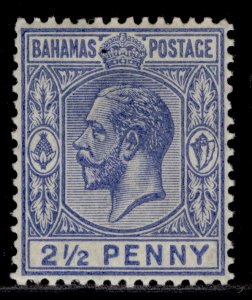 BAHAMAS GV SG84a, 2½d deep dull blue, M MINT. Cat £18.