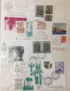 Vatican Italy 1970s Religion Aviation Covers (Apx 95 Items) UK2322