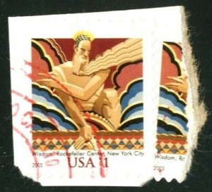 United States #3766, USED ON PAPER, 2003 - STATES093