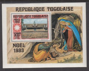Togo 1167 Christmas Souvenir Sheet NH VF