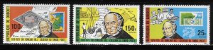 Djibouti 1979 Sir Rowland Hill Penny Postage Stamp Sc 493-495 MNH A2237