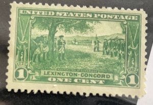 US 1925 Lexington Concord  #617 mint