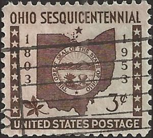 # 1018 USED OHIO STATEHOOD 150TH ANNIV