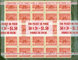 Canada 1964 3c Scarlet SG560pa Phosphor Pack of 2 Blocks in Original Cellophane