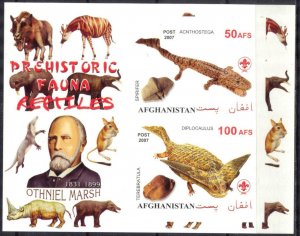 Afghanistan 2007 Prehistory Animals Fossils (XIII) Imperf. Scouting Scouts  MNH