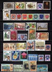 Jersey Collection Used Stamps Wildlife Birds Heraldry Christmas  ZAYIX 0224S0317
