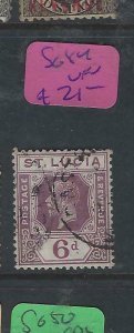 ST LUCIA (P2602BB)  KGV  6D   SG 84     VFU 