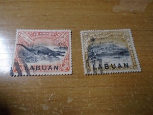 Labuan  #  85-86a  used