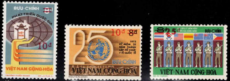 South Vietnam Scott 514-516 MNH** 1975 Last set CV $58